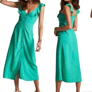 Billabong x Sincerely Jules SM Teal Midi Dress